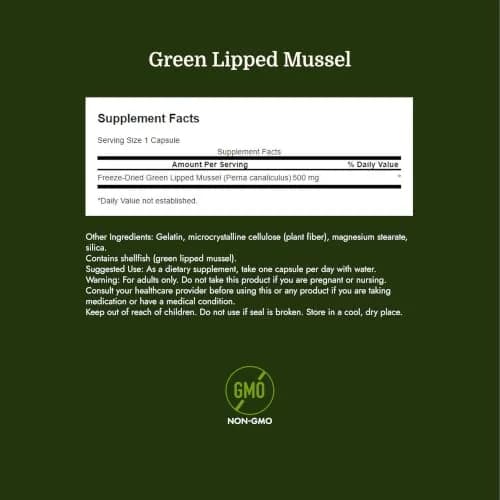 Swanson Green Lipped Mussel 120 Count (Pack of 2) | Joint Health & Mobility Supplement with Omega-3s thumbnail 4