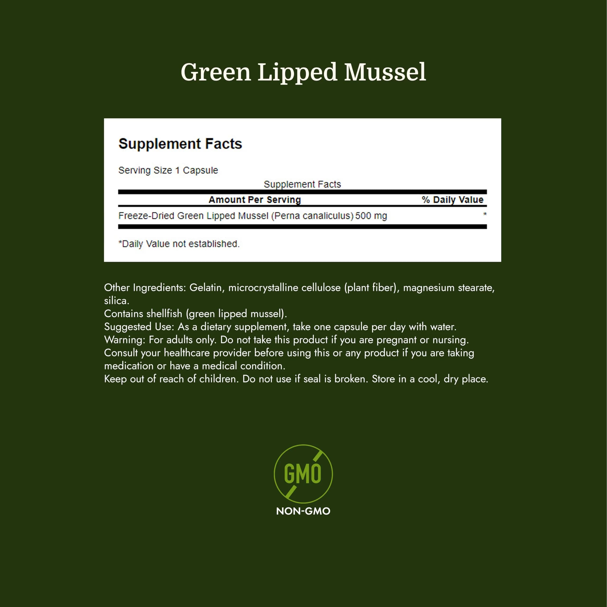 Swanson Green Lipped Mussel 120 Count (Pack of 2) | Joint Health & Mobility Supplement with Omega-3s - view 4