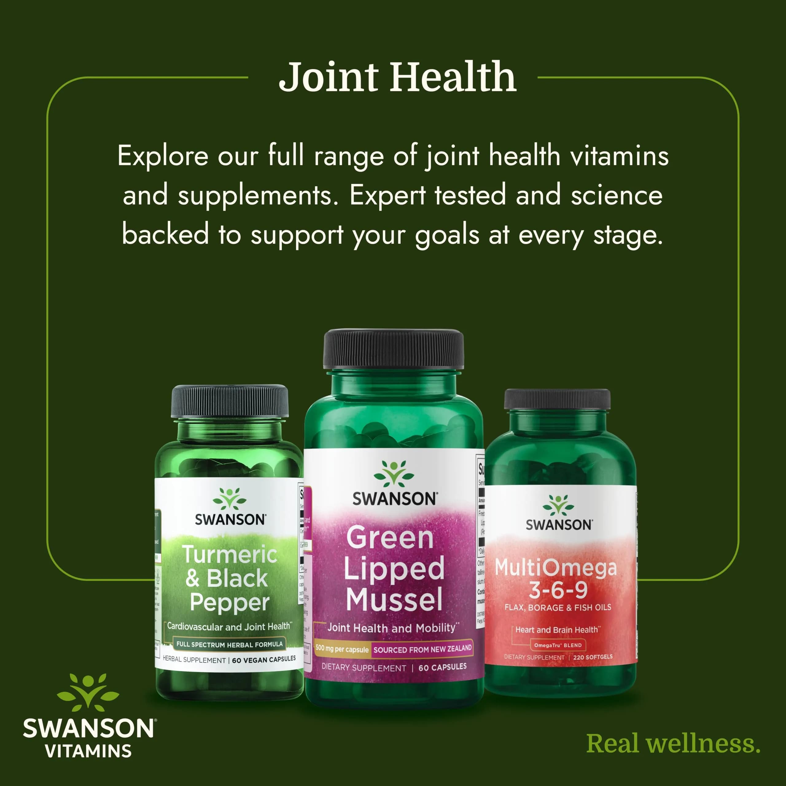 Swanson Green Lipped Mussel 120 Count (Pack of 2) | Joint Health & Mobility Supplement with Omega-3s - view 6