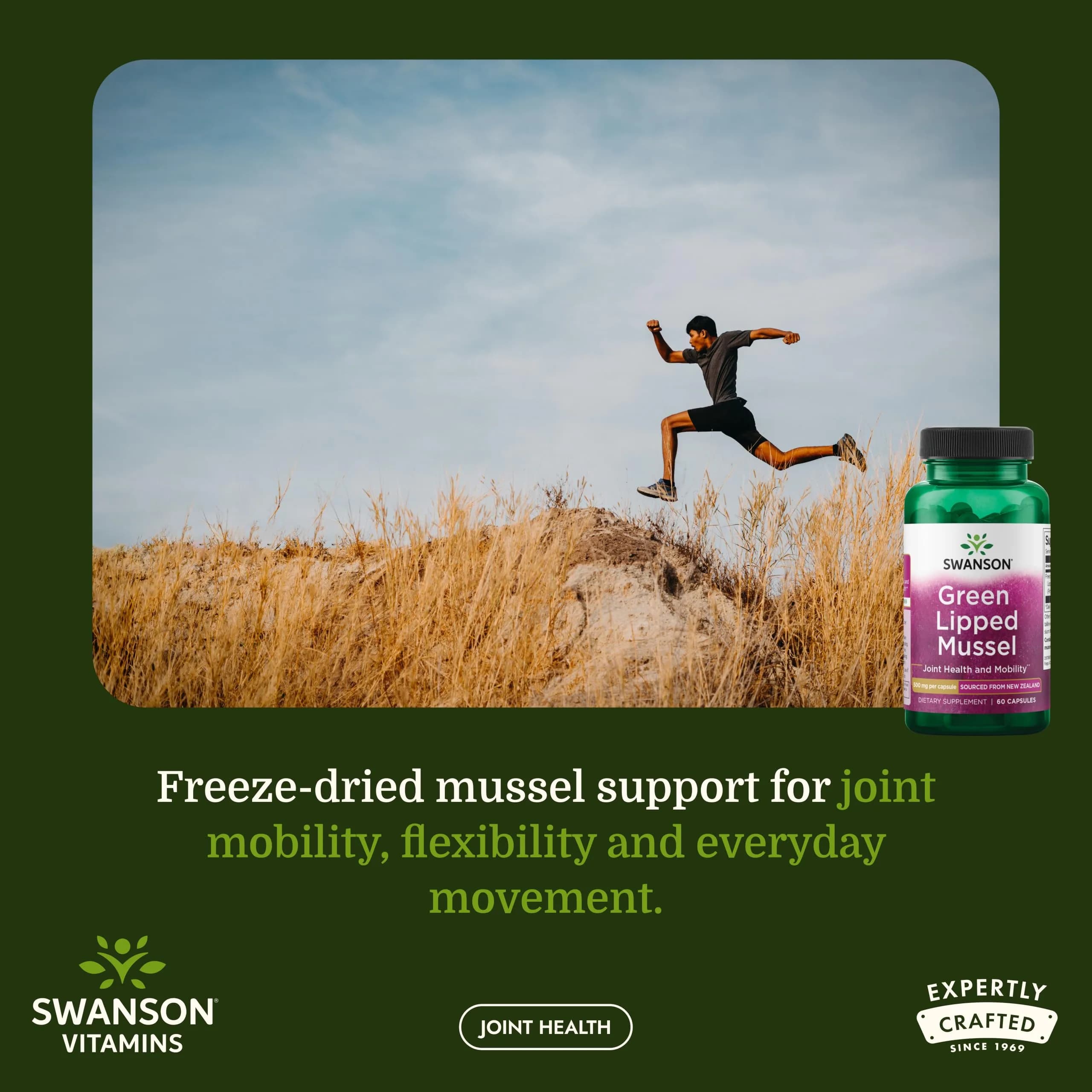 Swanson Green Lipped Mussel 120 Count (Pack of 2) | Joint Health & Mobility Supplement with Omega-3s - view 2