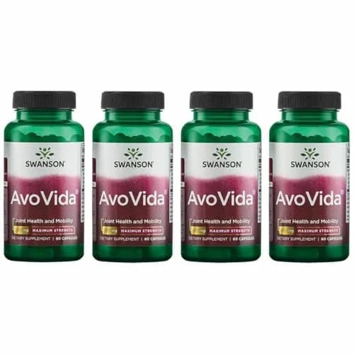 Swanson AvoVida Joint Health Supplement 300 mg 240 Capsules (60 Count Pack of 4) | Supports Joint Tissues, Cartilage, and Mobility thumbnail 1