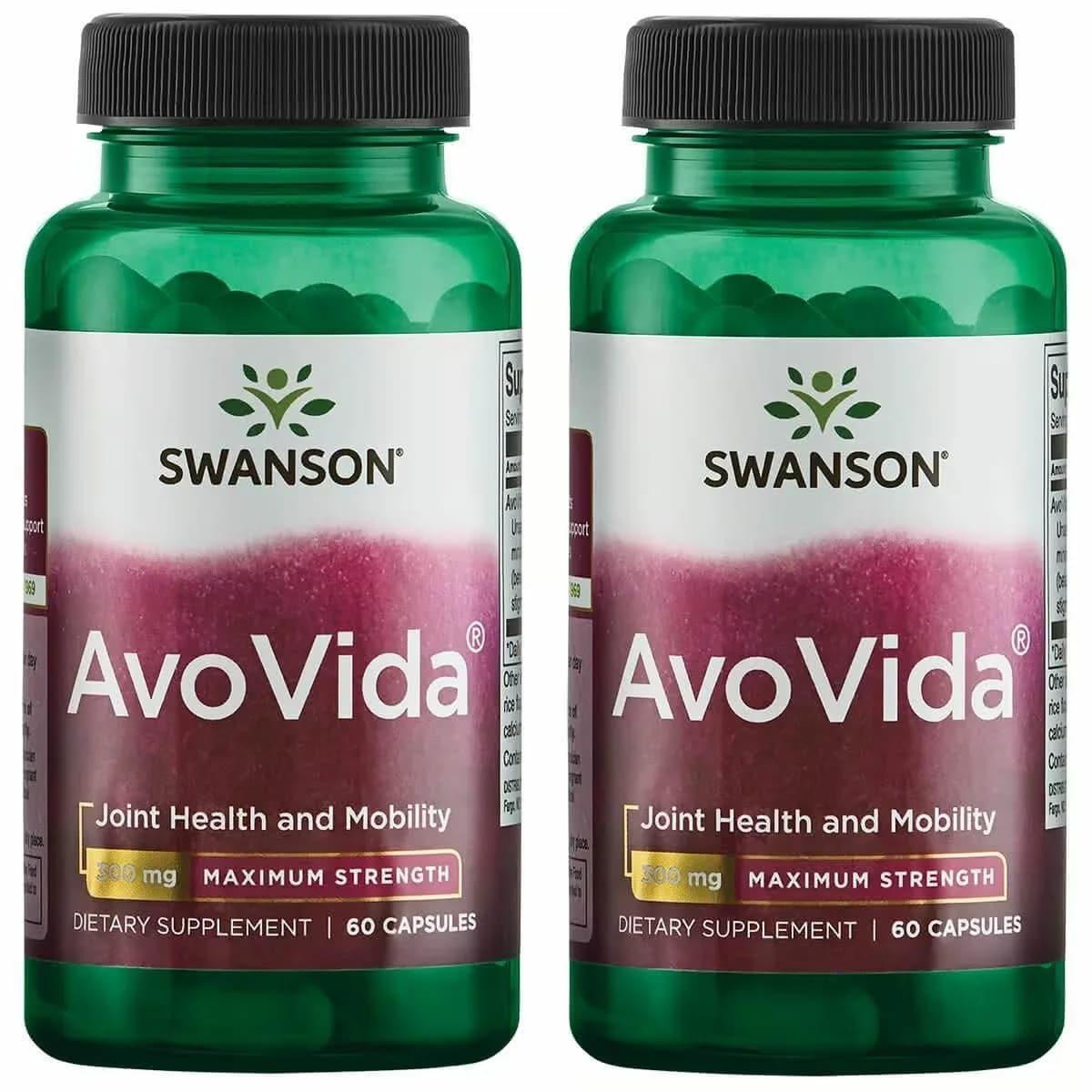 Swanson AvoVida Joint Health Supplement 300 mg 120 Count (Pack of 2) | Supports Joint Tissues & Mobility — Capsule