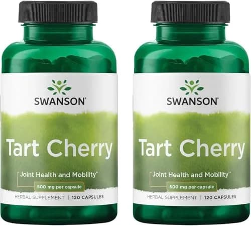 Swanson Tart Cherry 500 mg | Supports Joint & Antioxidant Health, 120 Capsules, 2 Pack thumbnail 1