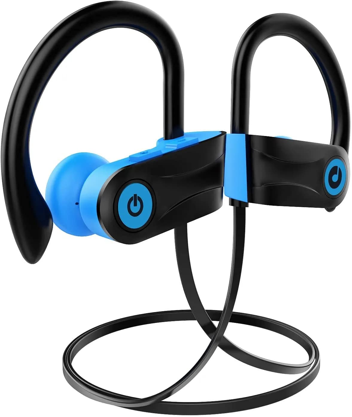 Otium Wireless Sports Earbuds Bluetooth 4.1 IPX7 Waterproof (Blue) | HD Stereo Sound with 9 Hrs Battery