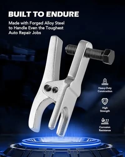 Orion Motor Tech Ball Joint Separator, Tie Rod End Tool Set, Pitman Arm Puller | Heavy-Duty Alloy, 5 Tools, Portable Case thumbnail 6
