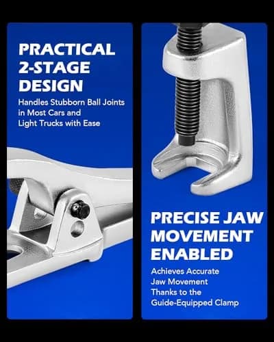 Orion Motor Tech Ball Joint Separator, Tie Rod End Tool Set, Pitman Arm Puller | Heavy-Duty Alloy, 5 Tools, Portable Case thumbnail 7