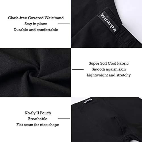 wirarpa Men's Black Micro Modal Trunk 4 Pack | Ultra Soft Breathable Underwear for Men thumbnail 5