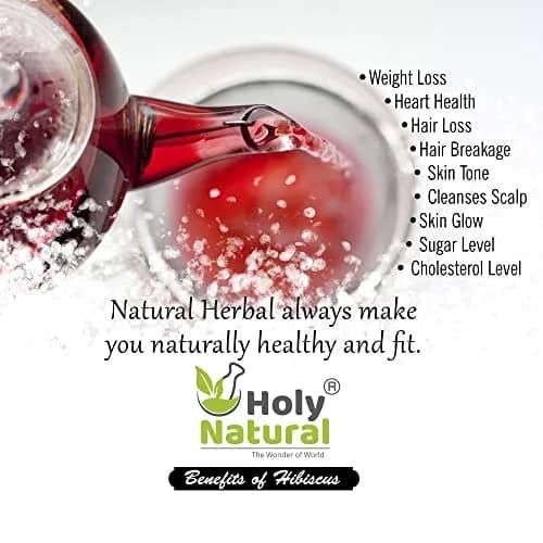 Holy Natural Hibiscus Sabdariffa Flower 200g | Edible Grade, Natural & Organic thumbnail 5