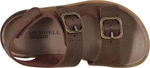 Merrell Bare Steps Sandal Brown 8.5 Wide | All-Terrain Support for Kids thumbnail 2