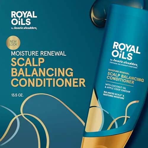 Head & Shoulders Royal Oils Moisture Renewal Conditioner with Coconut Oil 13.5 fl oz (399 ml) | Balances Scalp Moisture thumbnail 6
