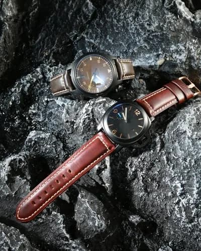 REZERO Leather Watch Bands Thickened Vintage Strap 20mm | Classic Oil-Waxed Leather for Men & Women thumbnail 7