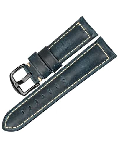 REZERO Leather Watch Bands Thickened Vintage Strap | Elegant Oil-Waxed Leather (20mm) thumbnail 2