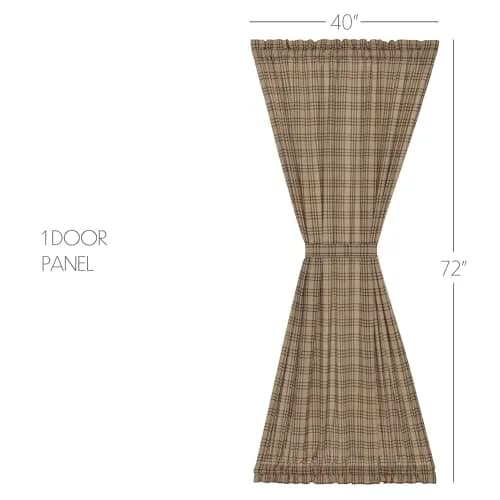 VHC Brands Sawyer Mill Plaid Cotton Farmhouse Curtains 72"W x 40"L | Modern Plaid Style thumbnail 2