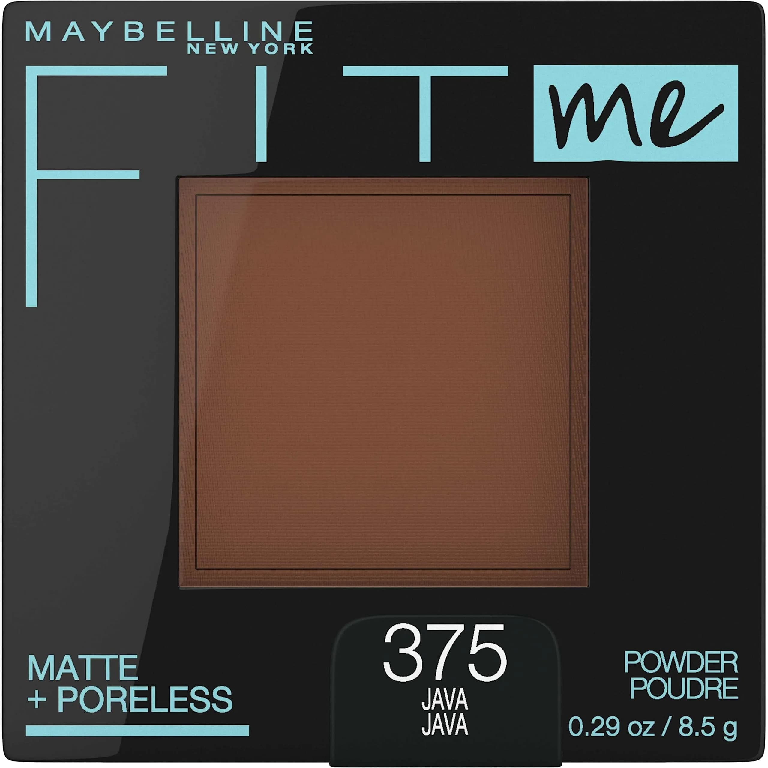Maybelline Fit Me Matte + Poreless Pressed Powder, 375 Java, 8g - Controls Shine for Oily Skin - main product image