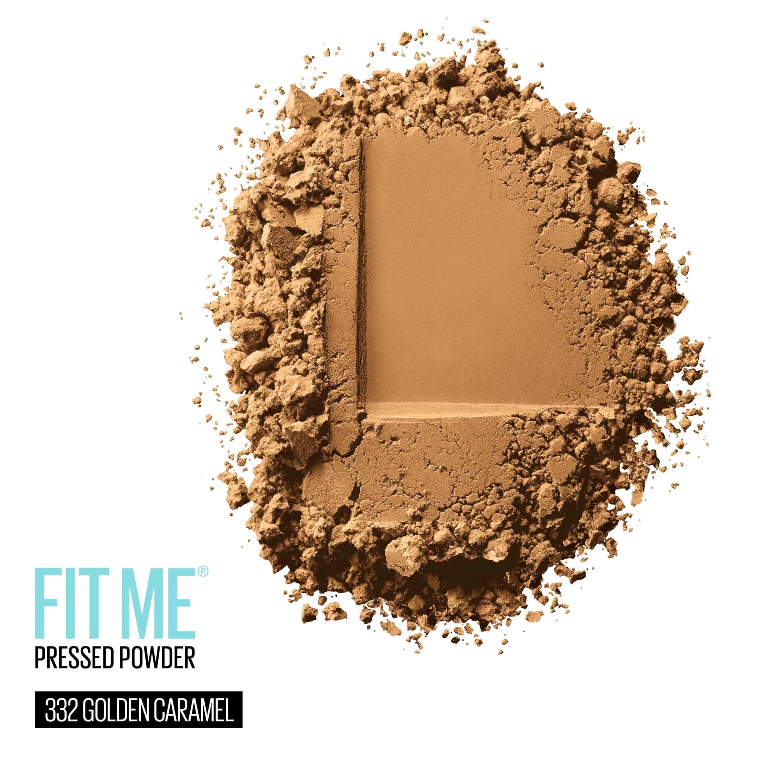 Maybelline Fit Me Matte + Poreless Pressed Powder Makeup, Golden Caramel 332, 8g - Controls Shine for Oily Skin - view 2