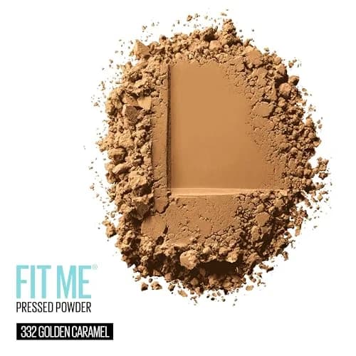 Maybelline Fit Me Matte + Poreless Pressed Powder Makeup, Golden Caramel 332, 8g - Controls Shine for Oily Skin thumbnail 2