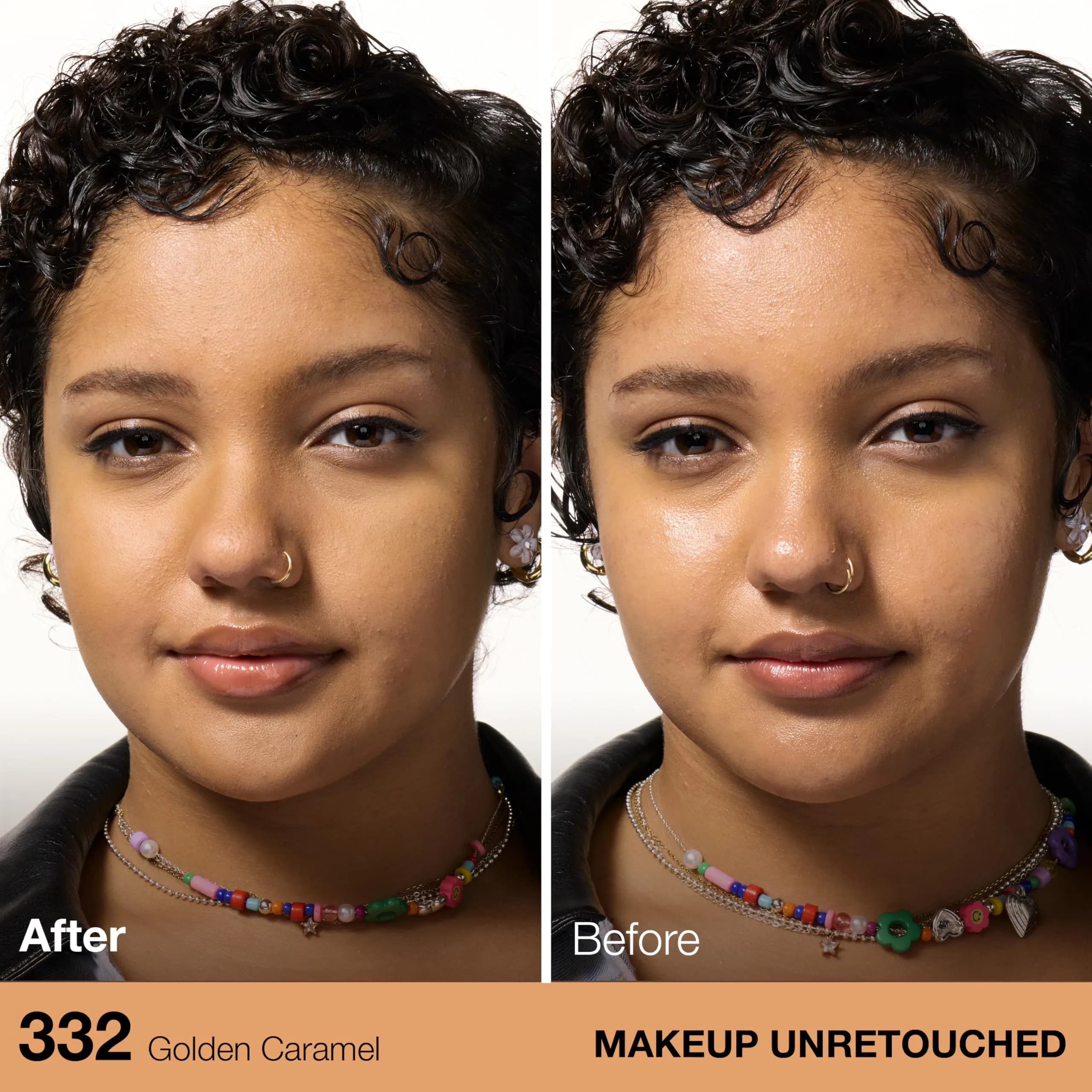 Maybelline Fit Me Matte + Poreless Pressed Powder Makeup, Golden Caramel 332, 8g - Controls Shine for Oily Skin - view 3