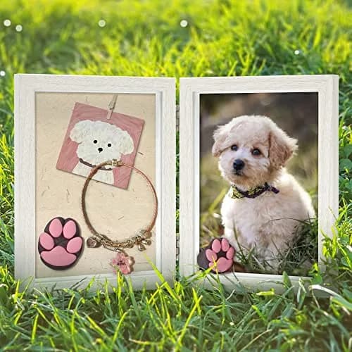 Afuly 5x7 Double Picture Frame White | Wall & Tabletop Display for Home & Office thumbnail 2