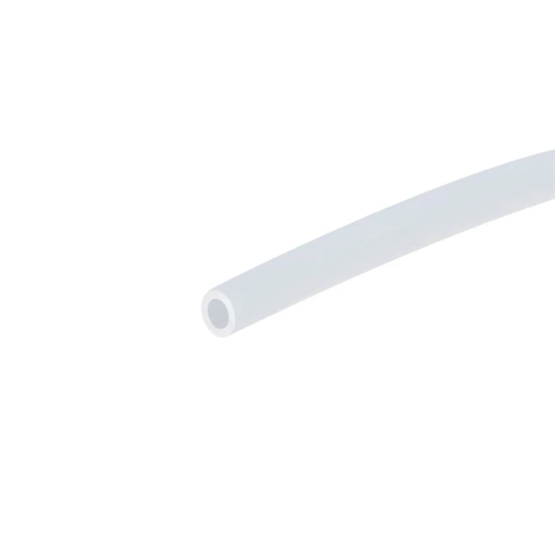 uxcell PTFE Tubing 0.6mm ID x 1mm OD x 6.6ft | High Temp Corrosion Resistant — White