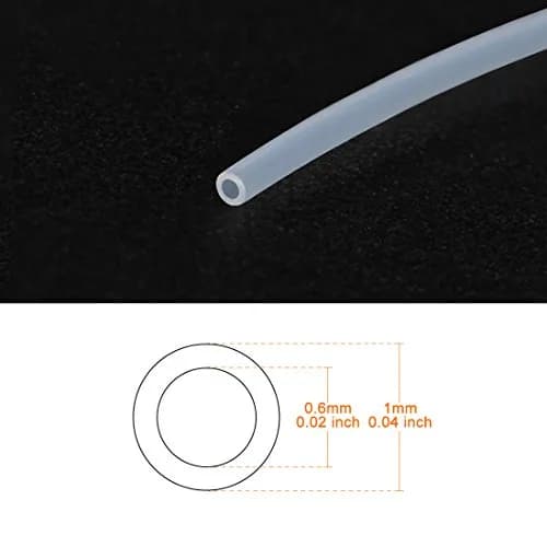 uxcell PTFE Tubing 0.6mm ID x 1mm OD x 6.6ft | High Temp Corrosion Resistant thumbnail 3