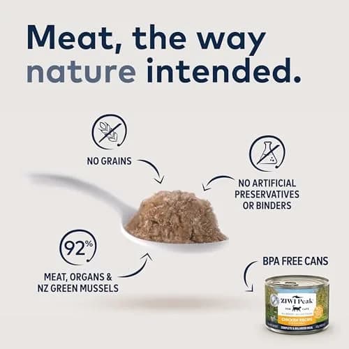 ZIWI Peak Canned Wet Cat Food Chicken 92% Meat & Organs | Grain-Free, High Protein, Moisture Rich thumbnail 2