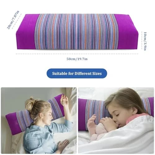 JOERRES Buckwheat Hull Pillow for Neck Pain Relief | Organic, Adjustable Support, 20x9 Inch thumbnail 3