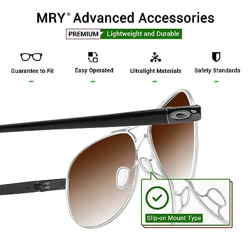Mryok Replacement Nosepieces Nosepads for Oakley Wingfold EVR EVS Sunglass | Rubber Fit & Impact Standards thumbnail 3