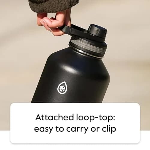 ThermoFlask 40 oz Water Bottle | 1180ml (40 fl oz) Insulated Stainless Steel with Chug & Straw Lids | Keeps Drinks Cold 24 hr, Hot 12 hr thumbnail 7