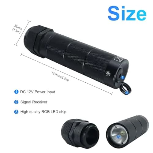 AMKI RGBW Fiber Optic Curtain Light Kit 2m (6.5ft) | Smart App & Bluetooth Control for Windows & Sensory Rooms thumbnail 5