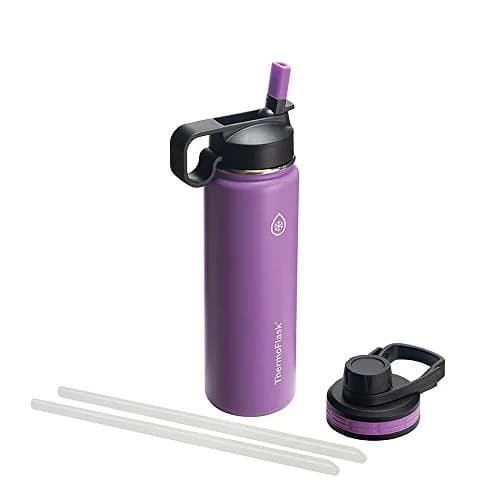 ThermoFlask 24 oz Double Wall Vacuum Insulated Stainless Steel Water Bottle | Keeps Drinks Cold 24 hr/Hot 12 hr thumbnail 1