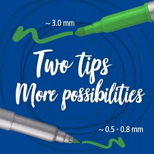STAEDTLER 3200 TB72 Design Journey Double-Ended Fibre-Tip Pens with Two Nibs - Narrow and Wide, Pack of 72 | Versatile Creative Tool thumbnail 5