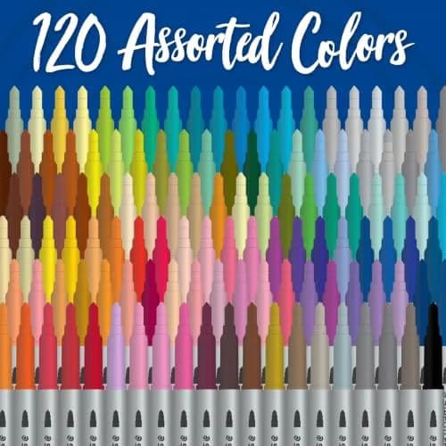 STAEDTLER 3200 TB72 Design Journey Double-Ended Fibre-Tip Pens with Two Nibs - Narrow and Wide, Pack of 72 | Versatile Creative Tool thumbnail 8