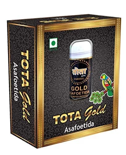 Tota Gold Pure Asafoetida Granules 7g (0.25oz) | Authentic Indian Hing for Garlic & Onion Substitute thumbnail 1