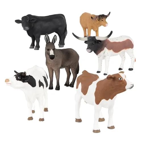 Terra by Battat Farm Animal Toy Set, 6 Realistic Figurines, Farm Animal Set | Educational & Durable Miniature Farm Animals thumbnail 5