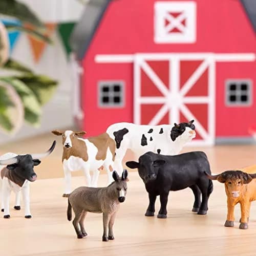 Terra by Battat Farm Animal Toy Set, 6 Realistic Figurines, Farm Animal Set | Educational & Durable Miniature Farm Animals thumbnail 2