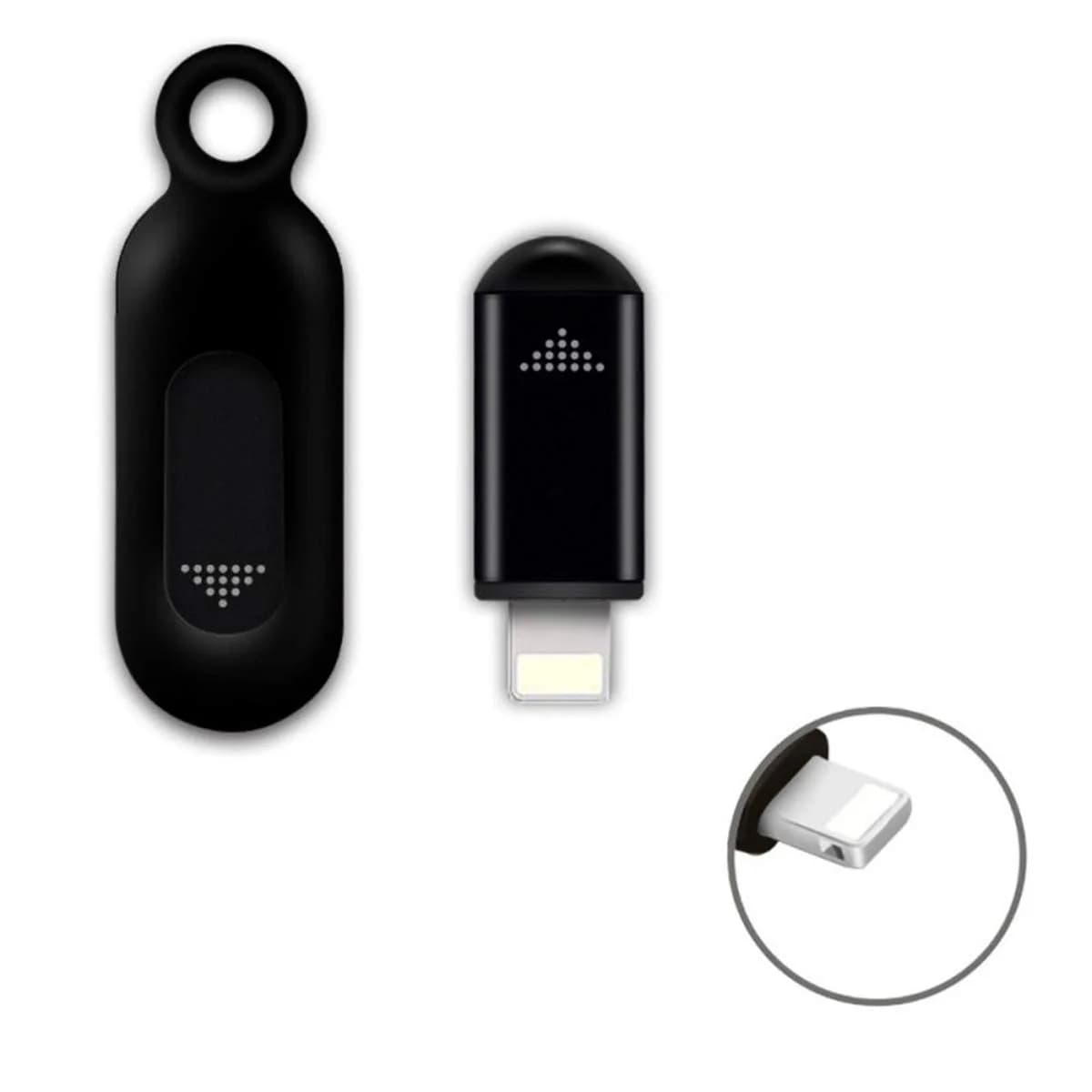 Tuanzi R09 Mini Smartphone IR Remote Controller Adapter for iOS & Android Type-C | 10m Range — Black-for Lightning