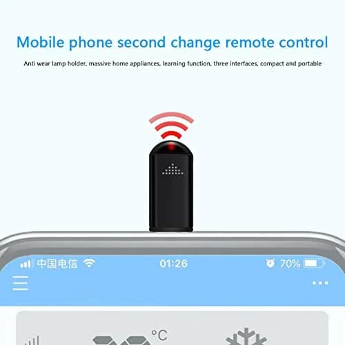 Tuanzi R09 Mini Smartphone IR Remote Controller Adapter for iOS & Android Type-C | 10m Range thumbnail 4