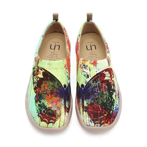 UIN Women's Art Painted Canvas Slip-On Shoes 10 | Artistic Travel Footwear with Comfort thumbnail 1