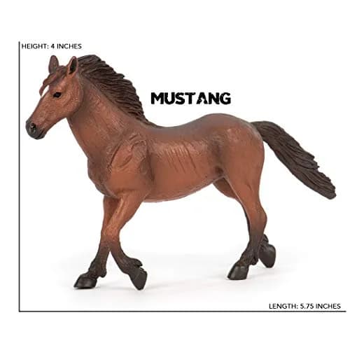 Terra by Battat Horse Toys, 6 Realistic Plastic Animal Figures, 6-Piece Set | ASTM-Tested Educational Toy thumbnail 4