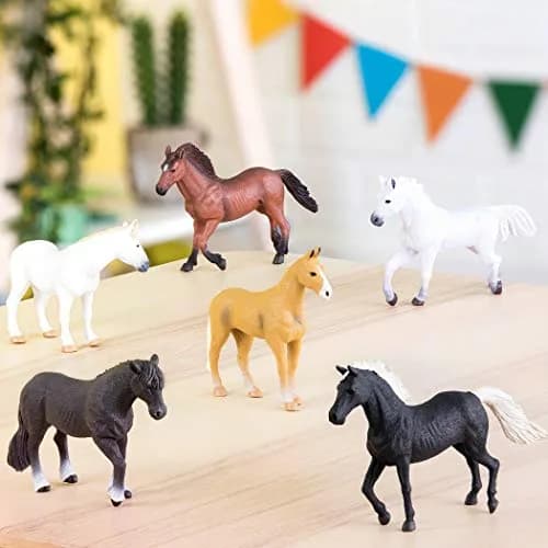 Terra by Battat Horse Toys, 6 Realistic Plastic Animal Figures, 6-Piece Set | ASTM-Tested Educational Toy thumbnail 2