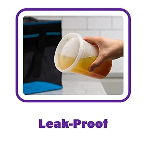 Pantry Value 32 oz (946 ml) Round Food Storage Deli Containers with Lids [24 Sets] | Airtight & Leak-Proof for Meal Prep & Leftovers thumbnail 5