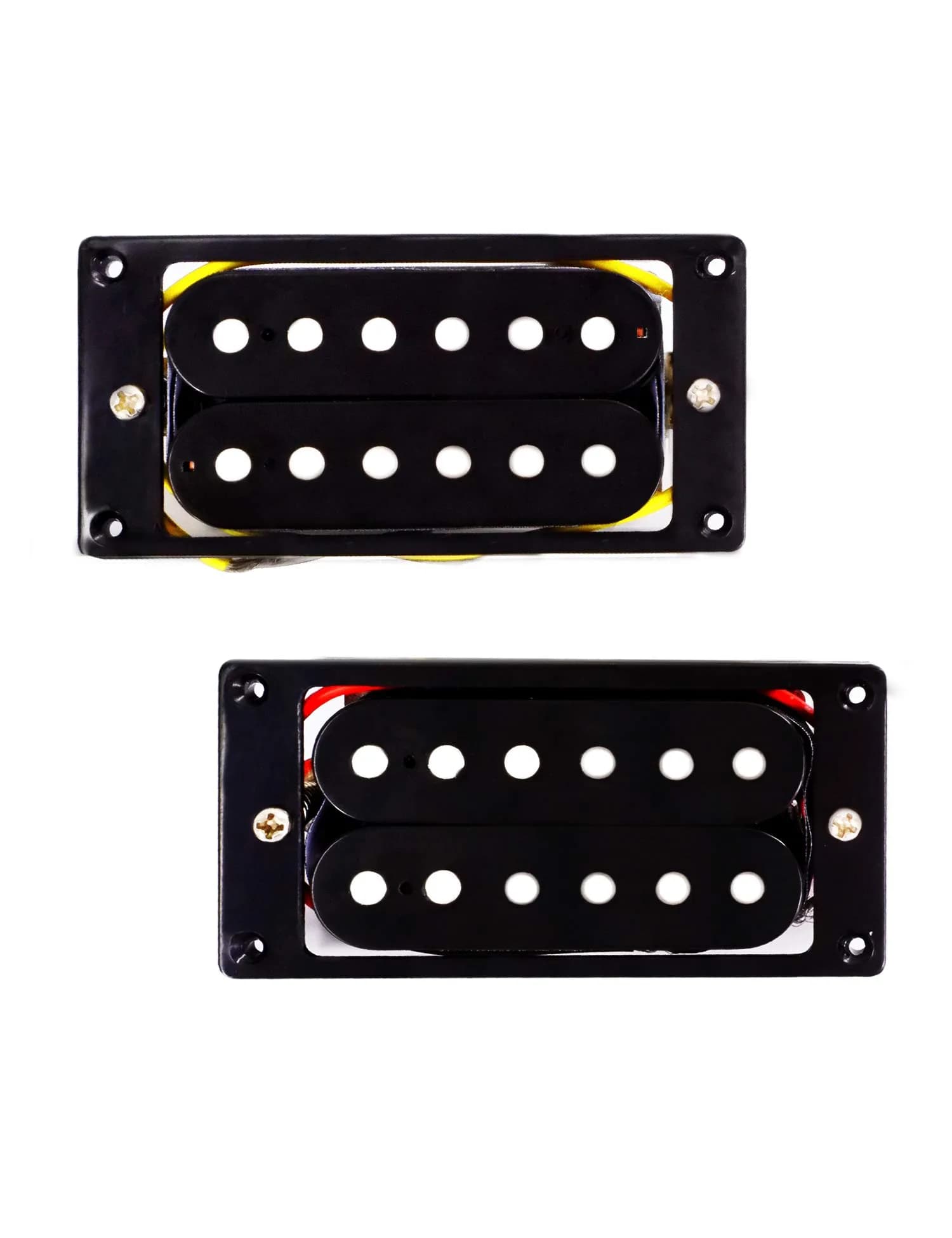 Metallor Double Coil Humbucker Pickup Set for Electric Guitar | Black Ceramic Magnet, 15.05K/15.3K DC Resistance — Black