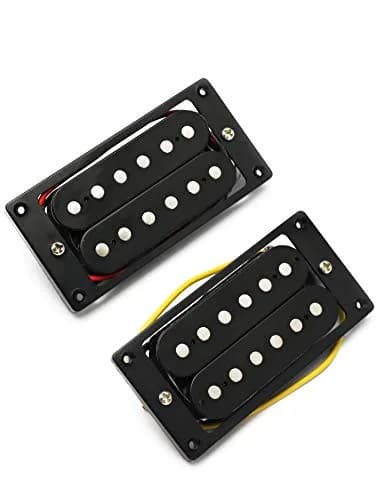 Metallor Double Coil Humbucker Pickup Set for Electric Guitar | Black Ceramic Magnet, 15.05K/15.3K DC Resistance thumbnail 3