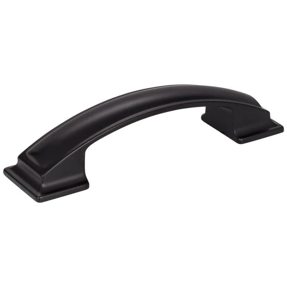 Jeffrey Alexander Annadale 96 mm Center-to-Center Bar Pull, Matte Black 435-96MB | Bold Handle for Cabinets & Furniture
