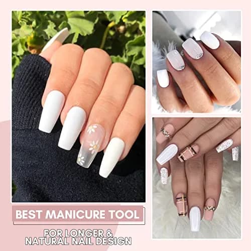 Makartt White Poly Nail Gel 50ML (1.7 Fl Oz) | Professional Gel Builder for Nail Art thumbnail 8