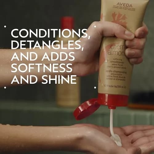 AVEDA Cherry Almond Softening Conditioner 6.7 Fl Oz | Naturally Derived, Silicone-Free for Normal to Dry Hair thumbnail 2