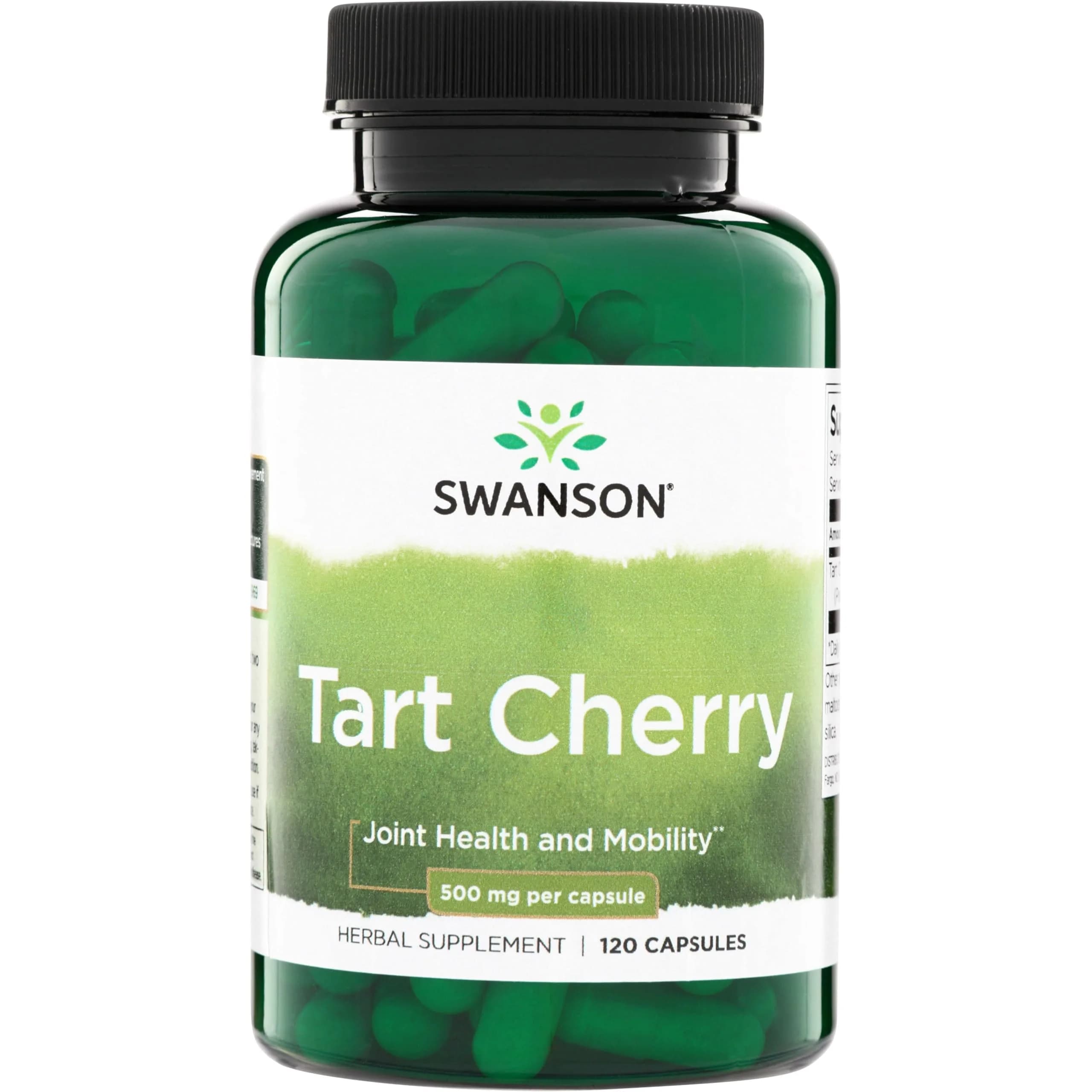 Swanson Tart Cherry Joint Health Support 500 mg 120 Capsules | Supports Joint Integrity, Movement and Flexibility - main product image