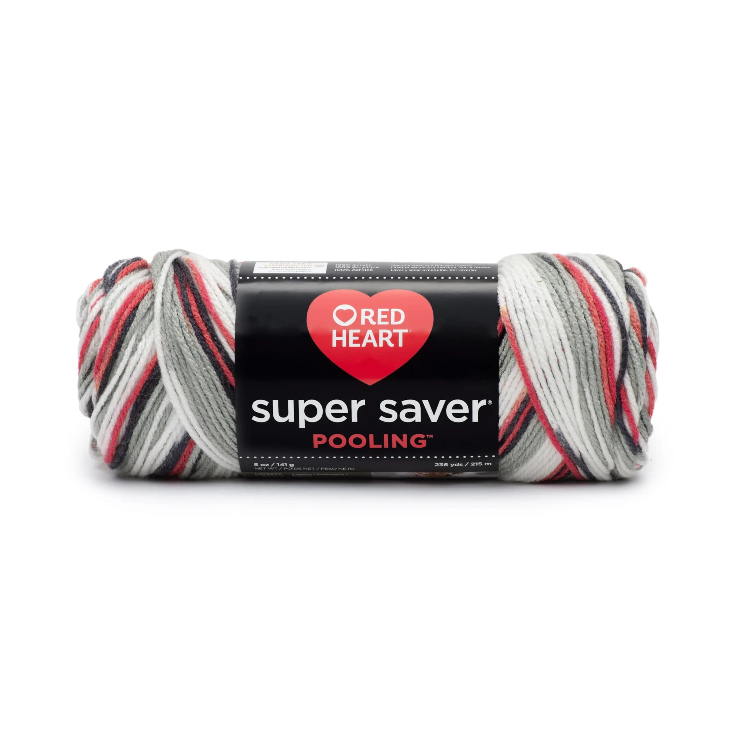 Red Heart Super Saver Pooling Haute Pooling Yarn 141g (5oz) | USA-Sourced Acrylic for Crafts