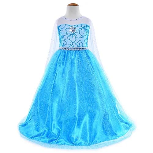 Party Chili Princess Costume Dress Up for Girls 8-9 Years | Princess Dress with Accessories thumbnail 3