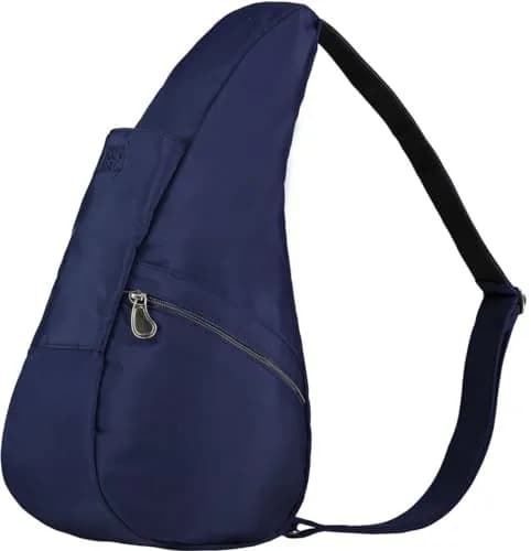 AmeriBag Healthy Back Bag 15" Microfiber Crossbody Sling Navy | Ergonomic, Water-Resistant, Compact thumbnail 5